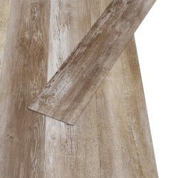 Planches de plancher PVC Non auto-adhésif5,26m²Délavage de bois 