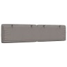 Coussin de tête de lit taupe 200 cm tissu 