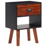 Bois d'acacia massif Table de chevet 40x30x57 cm 