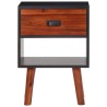 Bois d'acacia massif Table de chevet 40x30x57 cm 