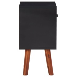 Bois d'acacia massif Table de chevet 40x30x57 cm 