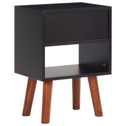 Bois d'acacia massif Table de chevet 40x30x57 cm 