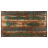 Table basse roulettes bois de récupération massif 100x55x26 cm 