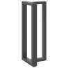 Pieds de table de bar en T, 2 pièces, anthracite, 50 x 35 x (100-101) cm, acier 