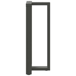 Pieds de table de bar en T, 2 pièces, anthracite, 50 x 35 x (100-101) cm, acier 