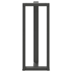 Pieds de table de bar en T, 2 pièces, anthracite, 50 x 35 x (100-101) cm, acier 