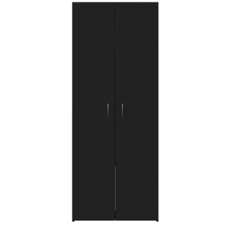 Armoire de classement noir 60x32x153 cm bois d'ingénierie 