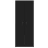 Armoire de classement noir 60x32x153 cm bois d'ingénierie 