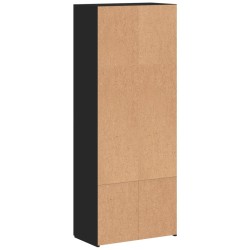 Armoire de classement noir 60x32x153 cm bois d'ingénierie 