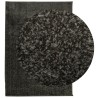 Tapis ISTAN à poils longs aspect brillant anthracite 240x340 cm 