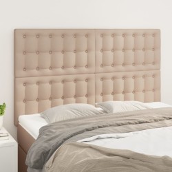 Têtes de lit 4 pcs Cappuccino 72x5x78/88 cm Similicuir 