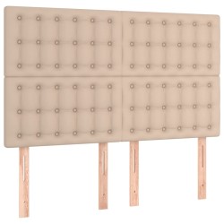 Têtes de lit 4 pcs Cappuccino 72x5x78/88 cm Similicuir 