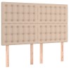 Têtes de lit 4 pcs Cappuccino 72x5x78/88 cm Similicuir 