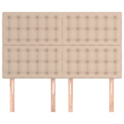 Têtes de lit 4 pcs Cappuccino 72x5x78/88 cm Similicuir 