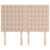 Têtes de lit 4 pcs Cappuccino 72x5x78/88 cm Similicuir 