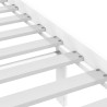 Cadre de lit sans matelas blanc 75x190 cm bois massif 