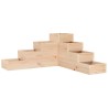 Jardinière 4 niveaux 80,5x79x36 cm bois de pin massif 