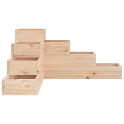Jardinière 4 niveaux 80,5x79x36 cm bois de pin massif 