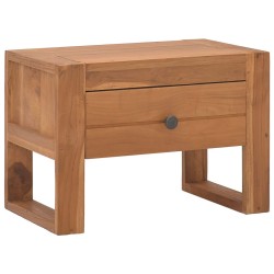 Table de chevet 50x30x35 cm Bois de teck solide 