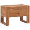 Table de chevet 50x30x35 cm Bois de teck solide 
