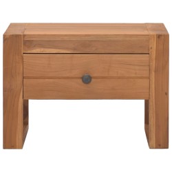 Table de chevet 50x30x35 cm Bois de teck solide 