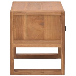 Table de chevet 50x30x35 cm Bois de teck solide 
