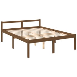 Lit pour personne âgée sans matelas 150x200 cm bois pin massif 