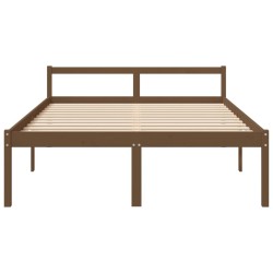 Lit pour personne âgée sans matelas 150x200 cm bois pin massif 