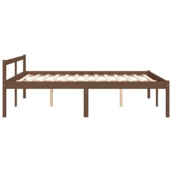 Lit pour personne âgée sans matelas 150x200 cm bois pin massif 