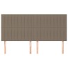 Têtes de lit 4 pcs Taupe 90x5x78/88 cm Tissu 