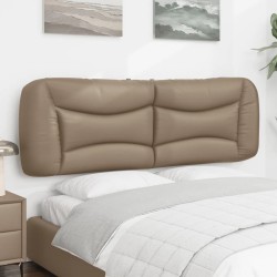 Coussin de tête de lit cappuccino 160 cm similicuir 