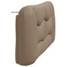 Coussin de tête de lit cappuccino 160 cm similicuir 