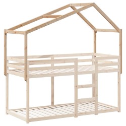 Toit de lit pour enfants 213x95,5x144,5 cm bois de pin massif 