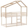 Toit de lit pour enfants 213x95,5x144,5 cm bois de pin massif 