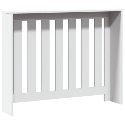 Cache-radiateur blanc 104x20x82 cm bois d'ingénierie 