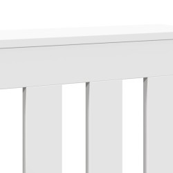 Cache-radiateur blanc 104x20x82 cm bois d'ingénierie 