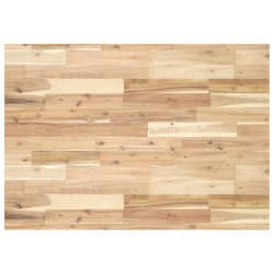 Dessus de bureau non traité 80x70x4 cm bois d'acacia massif 