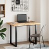 Dessus de bureau non traité 80x70x4 cm bois d'acacia massif 