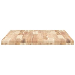 Dessus de bureau non traité 80x70x4 cm bois d'acacia massif 