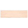 Dessus de table 180x50x(2-6) cm bois de chêne massif non traité 