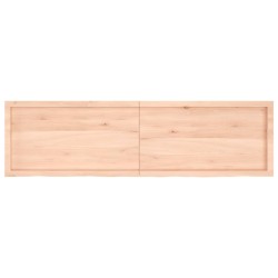 Dessus de table 180x50x(2-6) cm bois de chêne massif non traité 