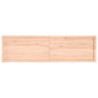 Comptoir de salle de bain 180x50x(2-6)cm bois massif non traité 