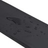 Bordure en caoutchouc de chasse-neige noir 300x15x2 cm 