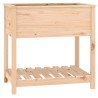 Jardinière avec étagère 82,5x54x81 cm Bois massif de pin 