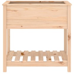 Jardinière avec étagère 82,5x54x81 cm Bois massif de pin 