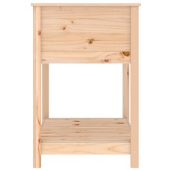 Jardinière avec étagère 82,5x54x81 cm Bois massif de pin 