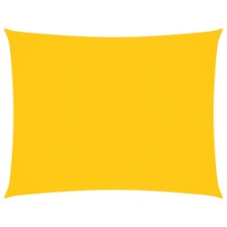 Voile de parasol tissu oxford rectangulaire 6x8 m jaune 