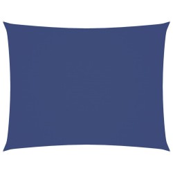 Voile de parasol tissu oxford rectangulaire 6x8 m bleu 