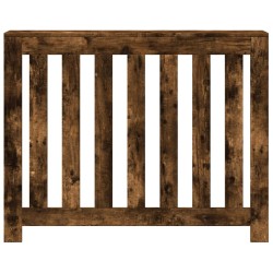 Cache-radiateur chêne fumé 104x20x82 cm bois d'ingénierie 