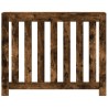 Cache-radiateur chêne fumé 104x20x82 cm bois d'ingénierie 